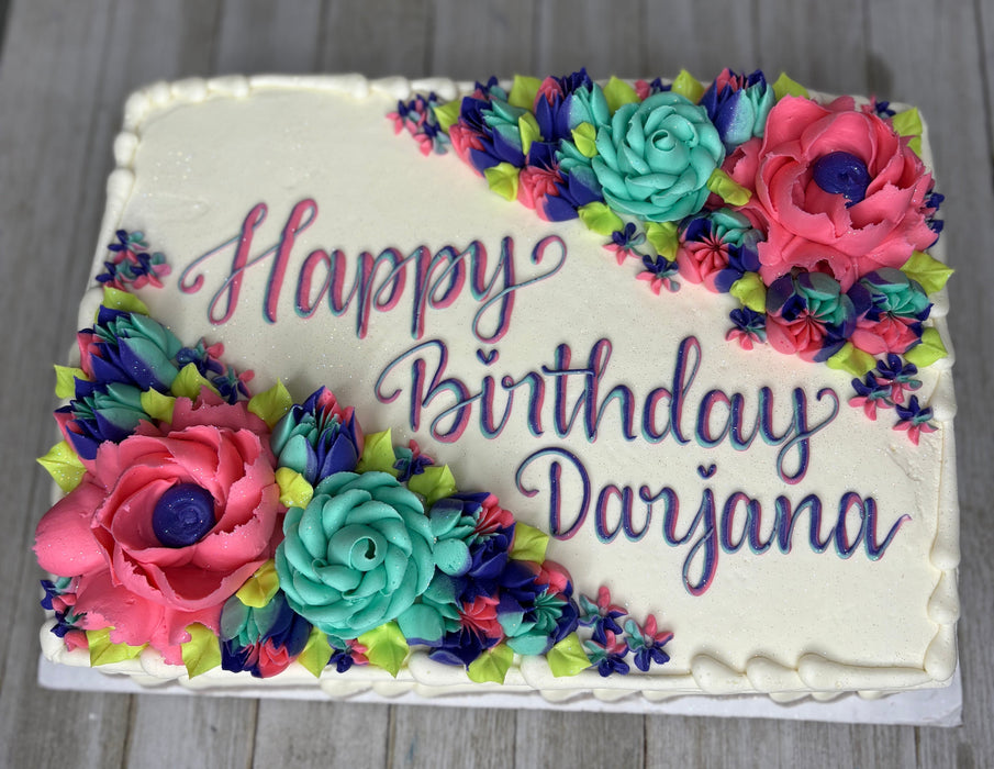 Pink and Purple flowers