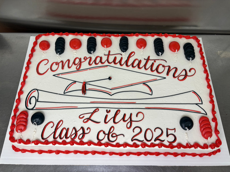 Graduation Sheet Cake