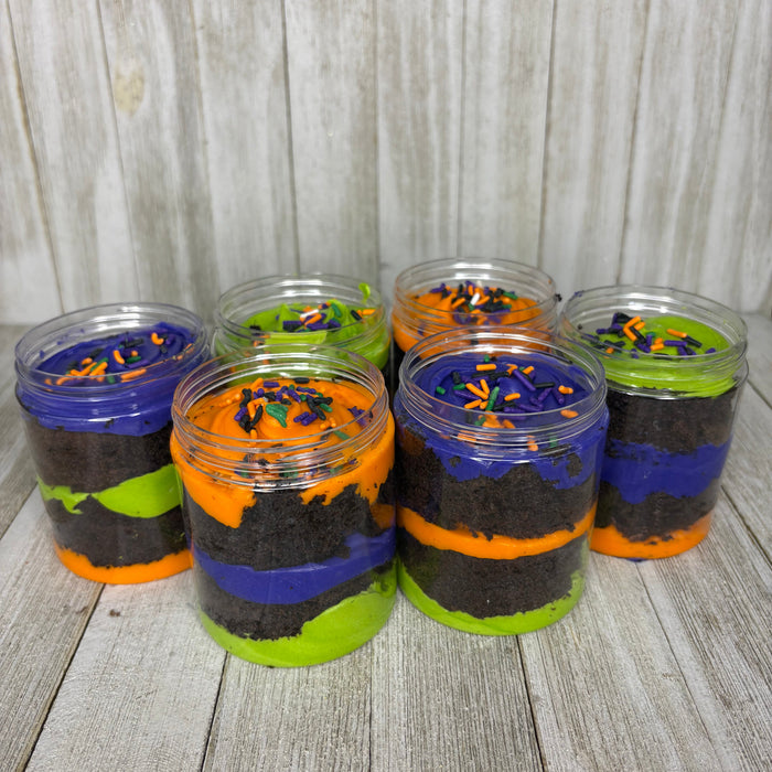 Halloween Cake Jars