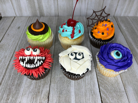 Halloween creepy cupcakes
