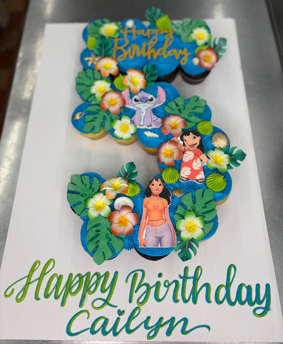 Lilo & Stitch Cupcake Cake
