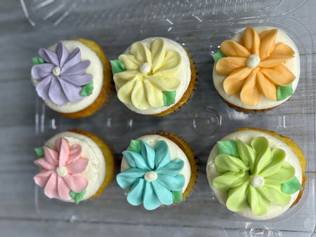 petal flower cupcakes