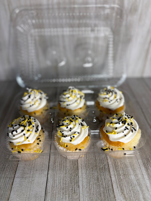 Steeler Sprinkle Cupcakes